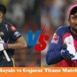 Rajasthan Royals vs Gujarat Titans Match Scorecard