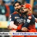 Mumbai Indians vs Royal Challengers Bengaluru match scorecard