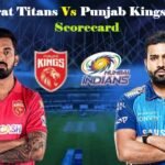 Gujarat Titans vs Punjab Kings Match Scorecard